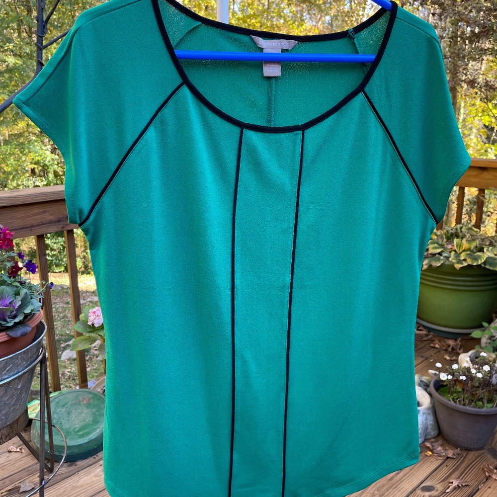 Banana Republic Green Blouse Size L
